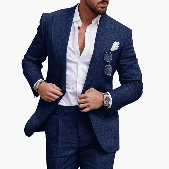 Two-Piece Tailored Suit for Men - Wedding Guest Attire