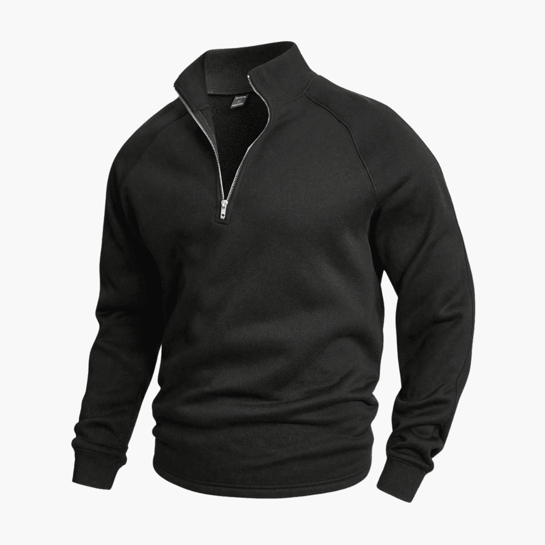 Casual Half-Zip Sweater - WardrobeVogue