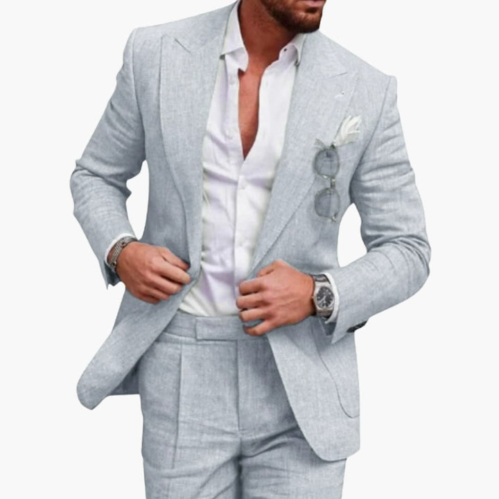 Two-Piece Tailored Suit for Men - Wedding Guest Attire