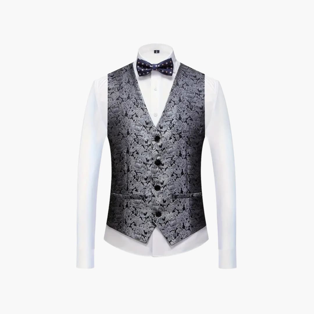3-Piece Slim Fit Suit - Elegant Wedding Guest Look for Men