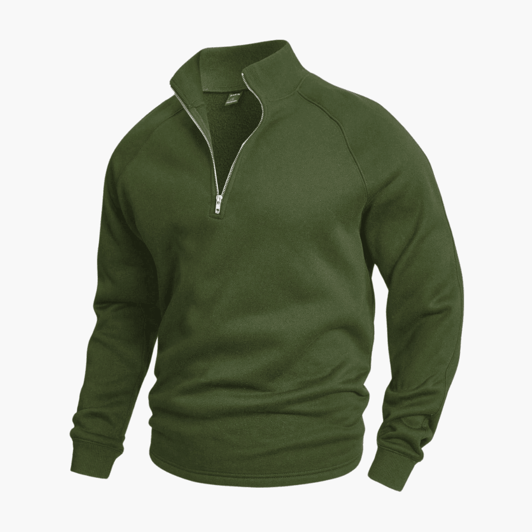 Casual Half-Zip Sweater - WardrobeVogue