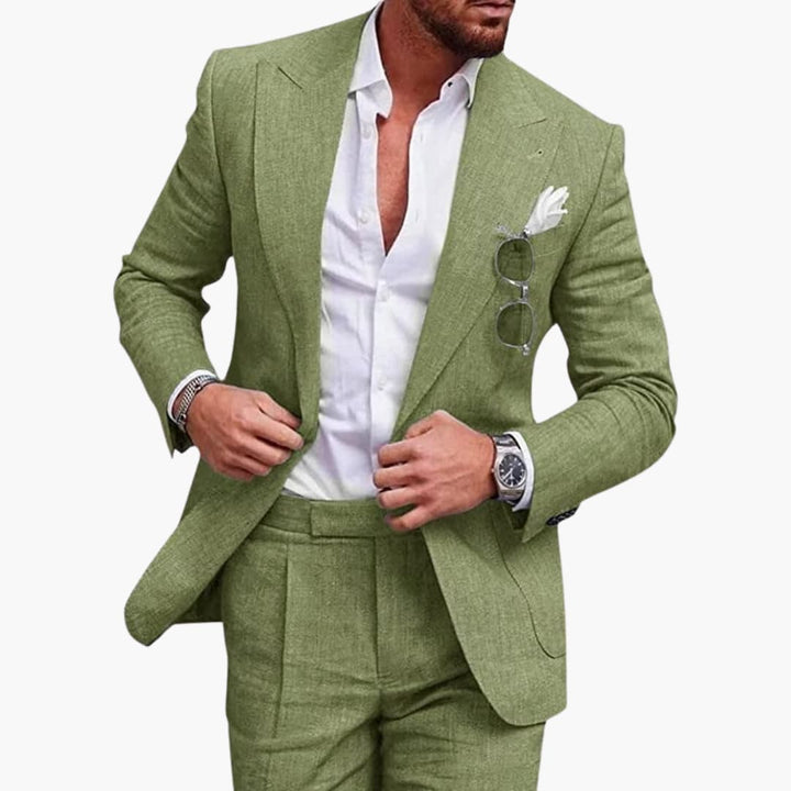 Two-Piece Tailored Suit for Men - Wedding Guest Attire