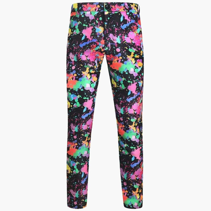 Multicoloured Slim Fit Suit - Wedding Guest Attire for Men