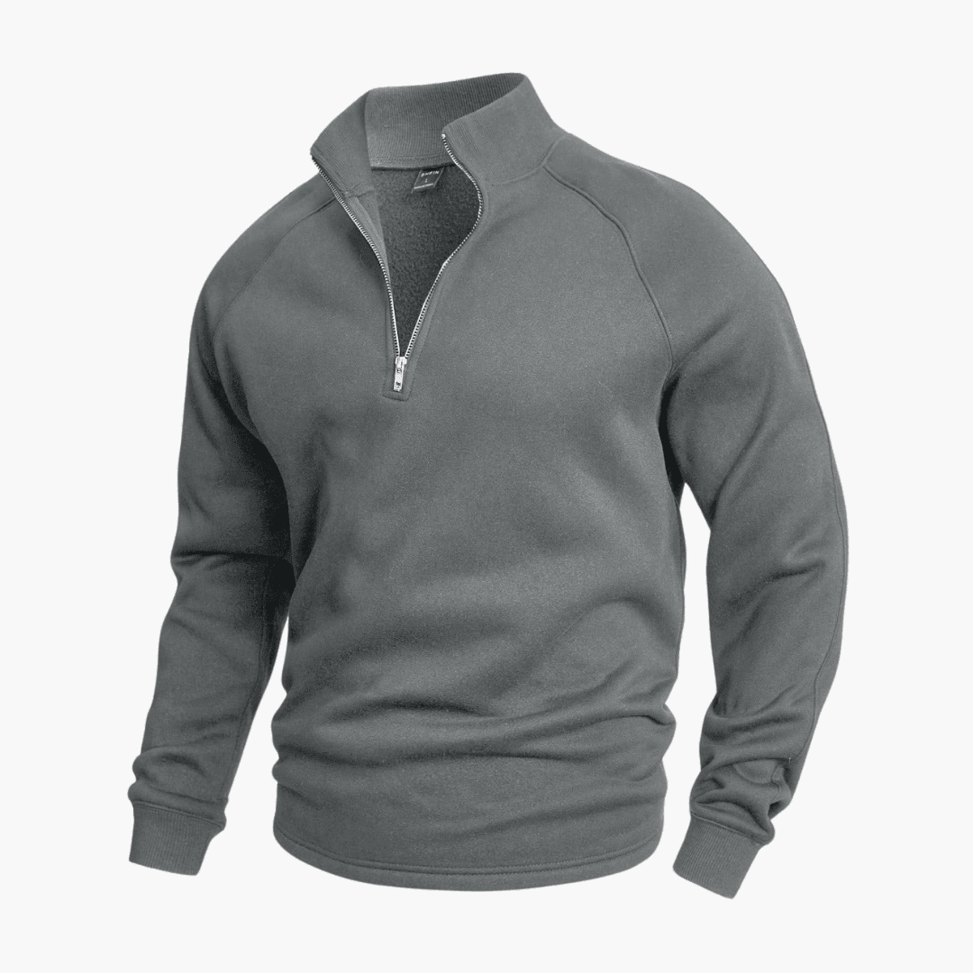 Casual Half-Zip Sweater - WardrobeVogue
