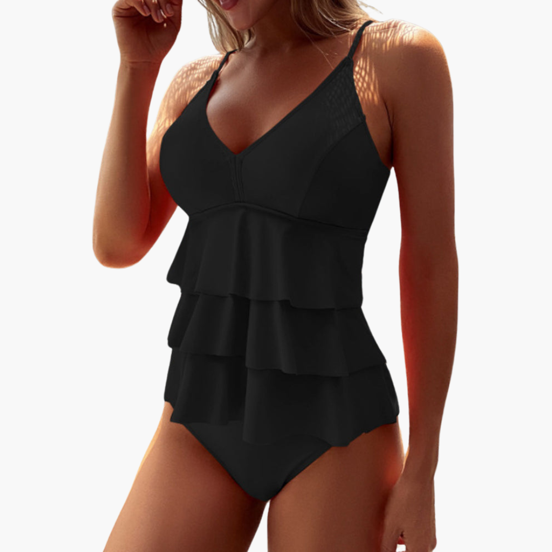 Tummy Control Tankini - Adjustable Straps Swimwear for Women
