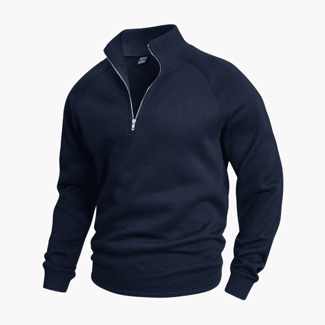 Casual Half-Zip Sweater - WardrobeVogue