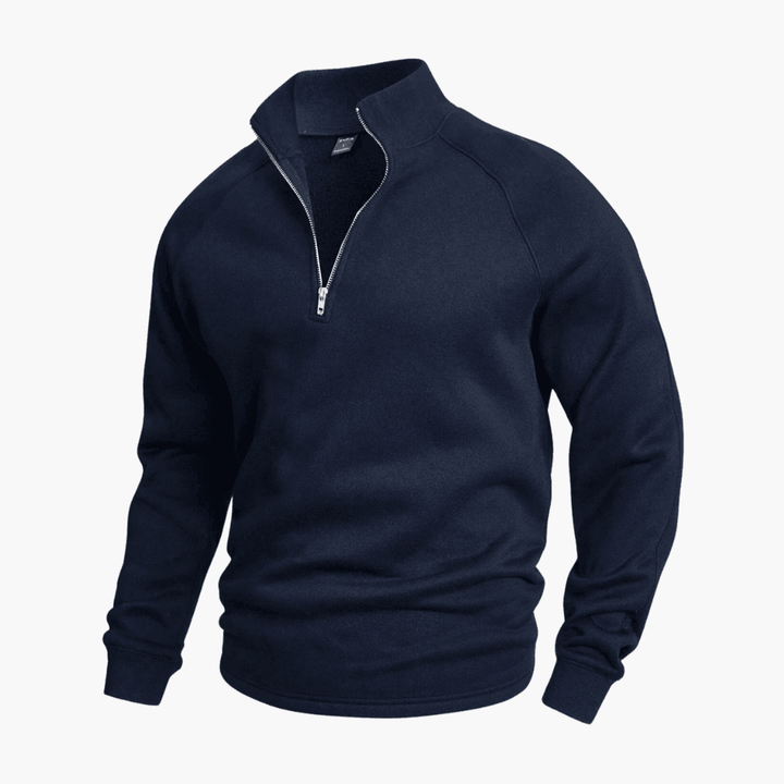 Casual Half-Zip Sweater - WardrobeVogue
