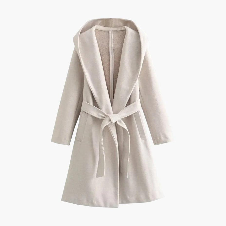 Classic Hooded Trench Coat for Women - WardrobeVogue