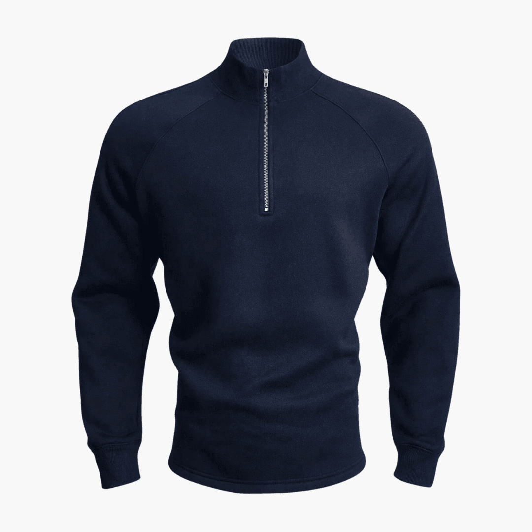 Casual Half-Zip Sweater - WardrobeVogue