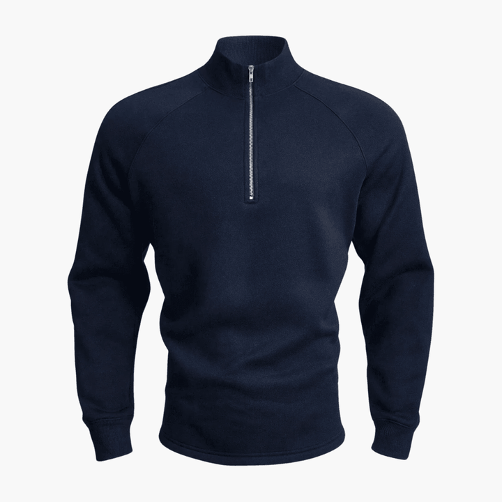 Casual Half-Zip Sweater - WardrobeVogue