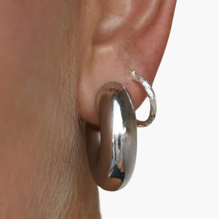 Bold Gold Chunky Hoops for Women - WardrobeVogue