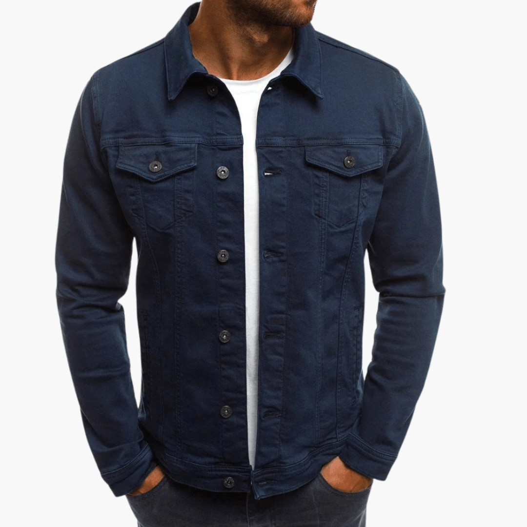 Classic Button Down Jacket for Men - WardrobeVogue