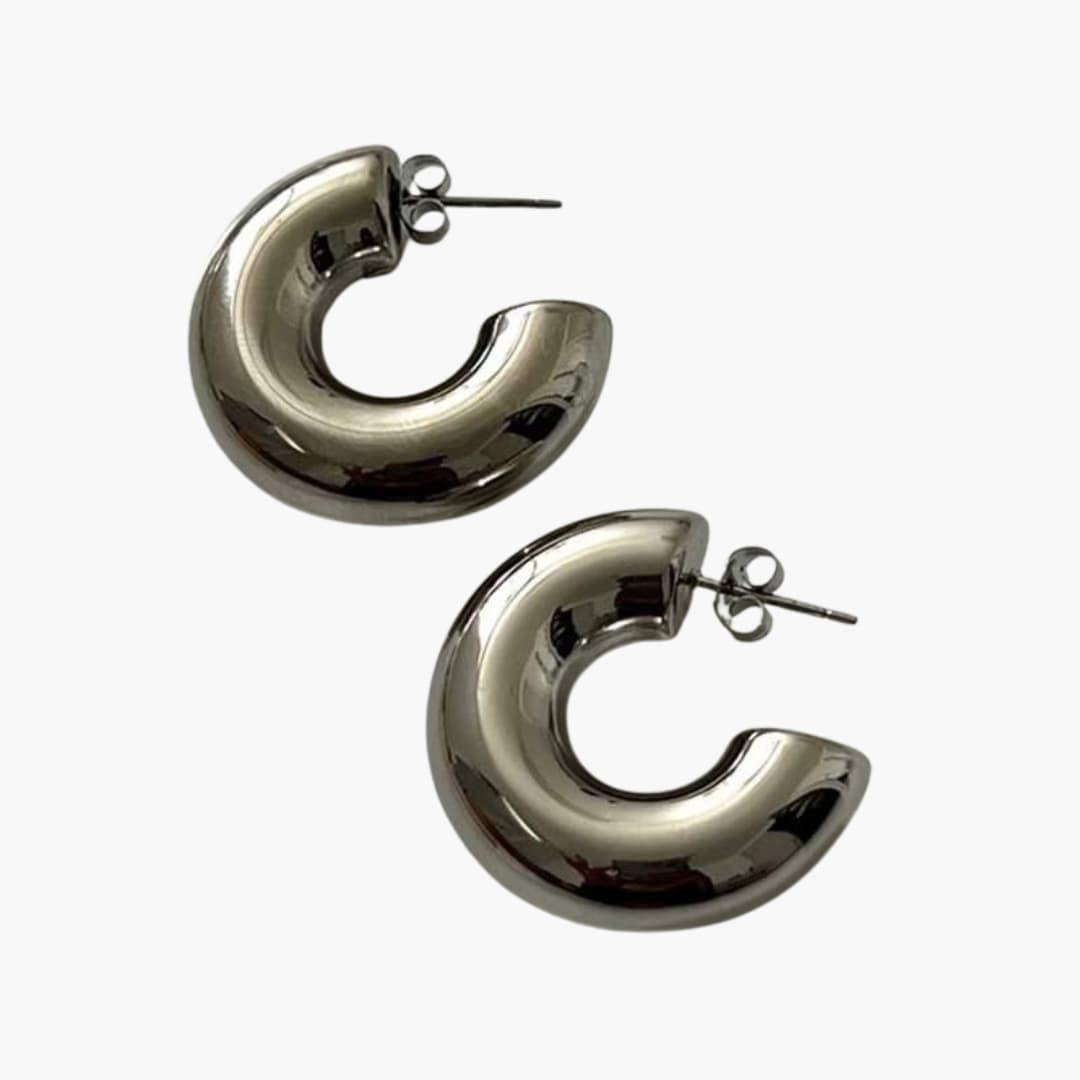 Bold Gold Chunky Hoops for Women - WardrobeVogue