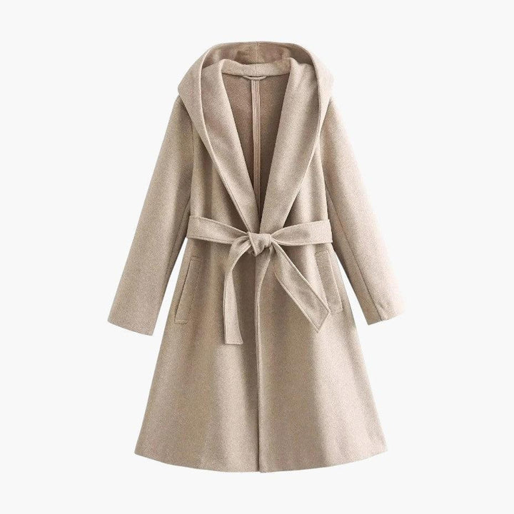 Classic Hooded Trench Coat for Women - WardrobeVogue