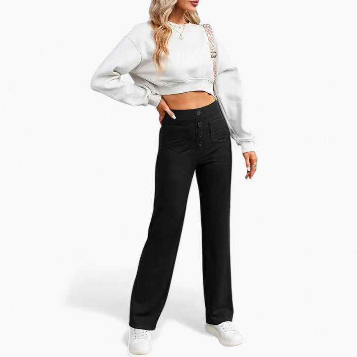 Comfortable and Shaping Elastic Pants for Women - WardrobeVogue