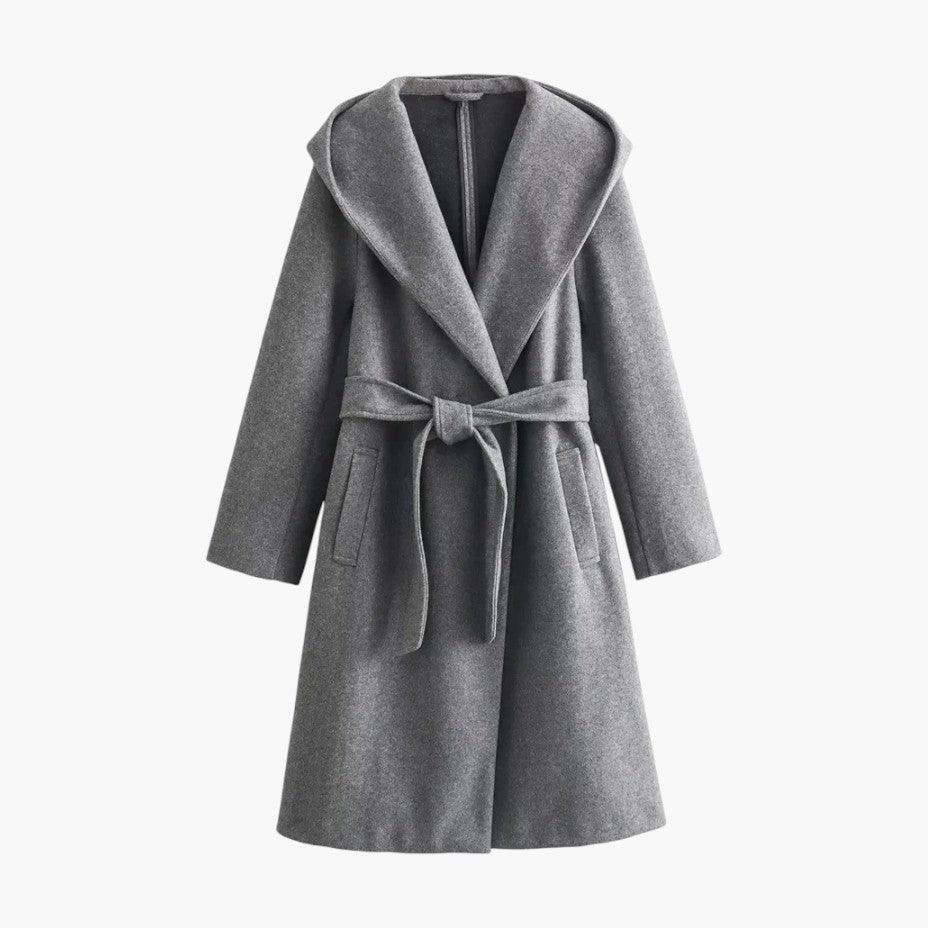 Classic Hooded Trench Coat for Women - WardrobeVogue